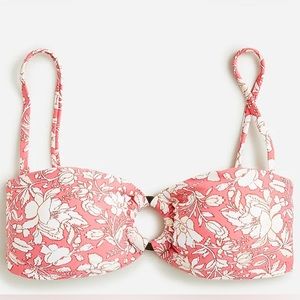 J. Crew Floral Bikini Top